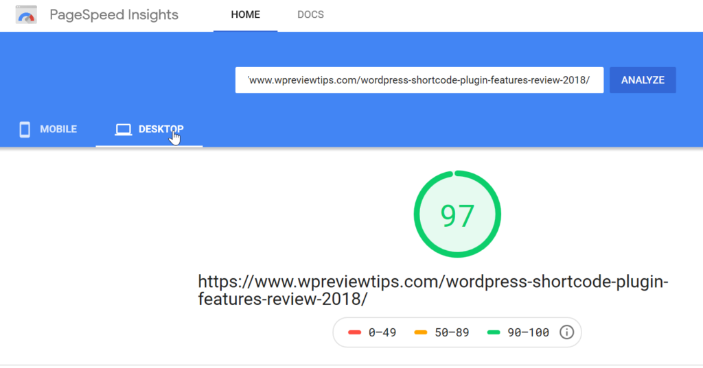 Desktop Pagespeed Score With Wordpress Plugins Deactivated.bak