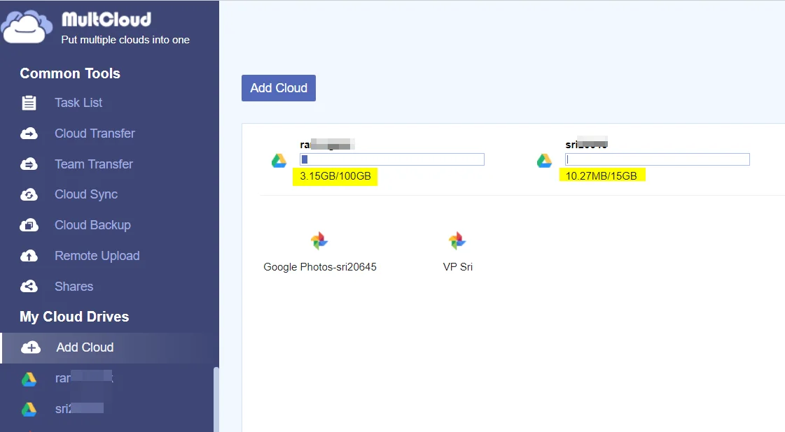 Check Google Drive Storage