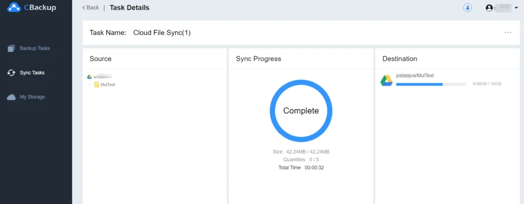 How To Sync Multiple Google Drive Accounts Sync Complete Cbackup Google Drive Sync Complete Cbackup
