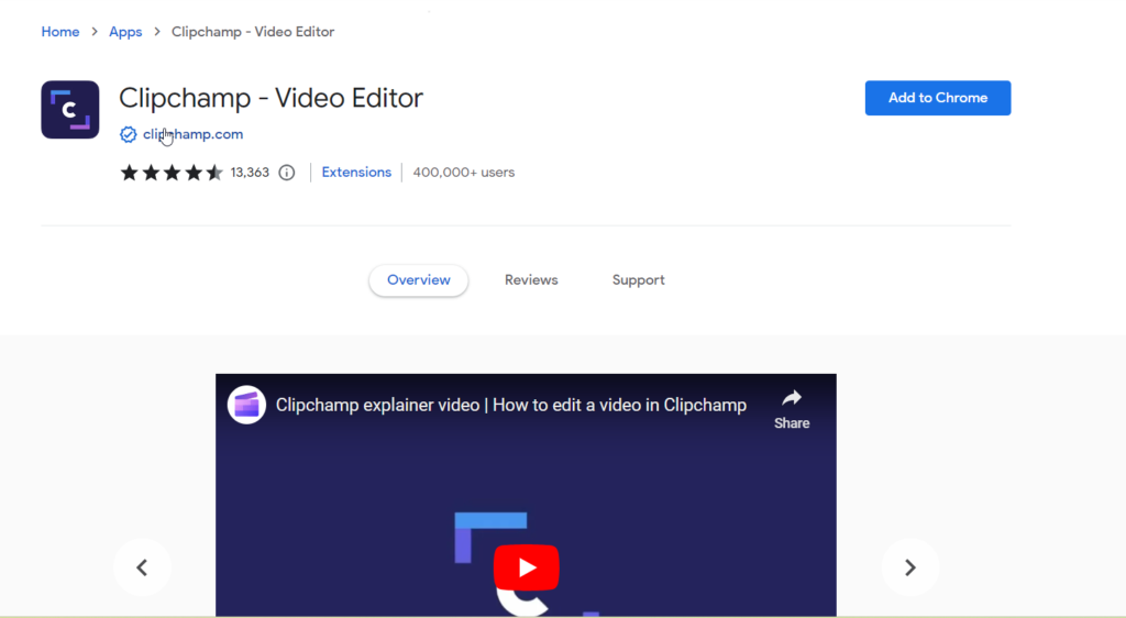 Climpchamp Video Editor Chrome Extension